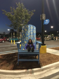 Kitty Hawk had a bunch of GIANT Adirondack chairs. This was one at the super Walmart behind our resort!